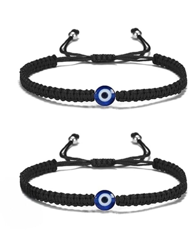 Unisex Artificial Beaded Evil Eye Wraparound Bracelet