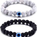 Unisex Set Of 2 Chic & Contemporary Elasticated Bracelet