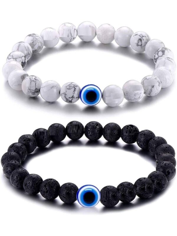 Unisex Set Of 2 Chic & Contemporary Elasticated Bracelet
