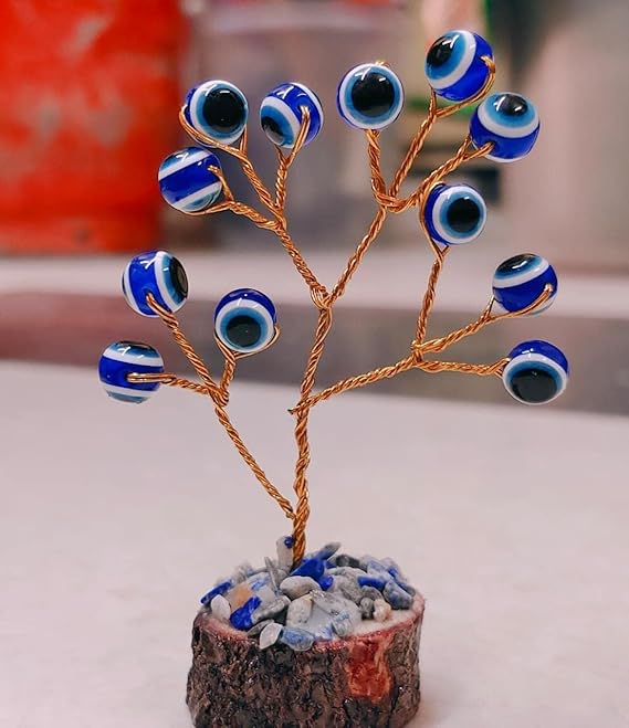 Evil Eye Tree for Protection Good Luck Prosperity Gift Showpiece and Home Decor